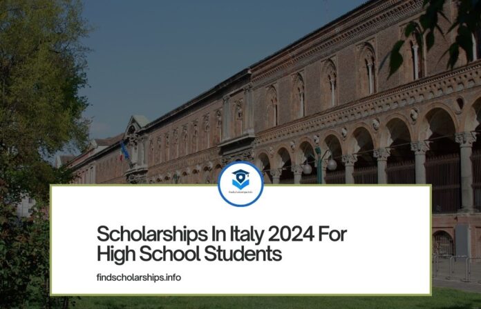 Scholarships In Italy 2024 For High School Students