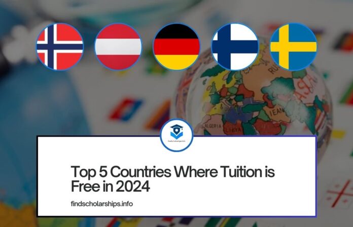 Top 5 Countries Where Tuition is Free in 2024